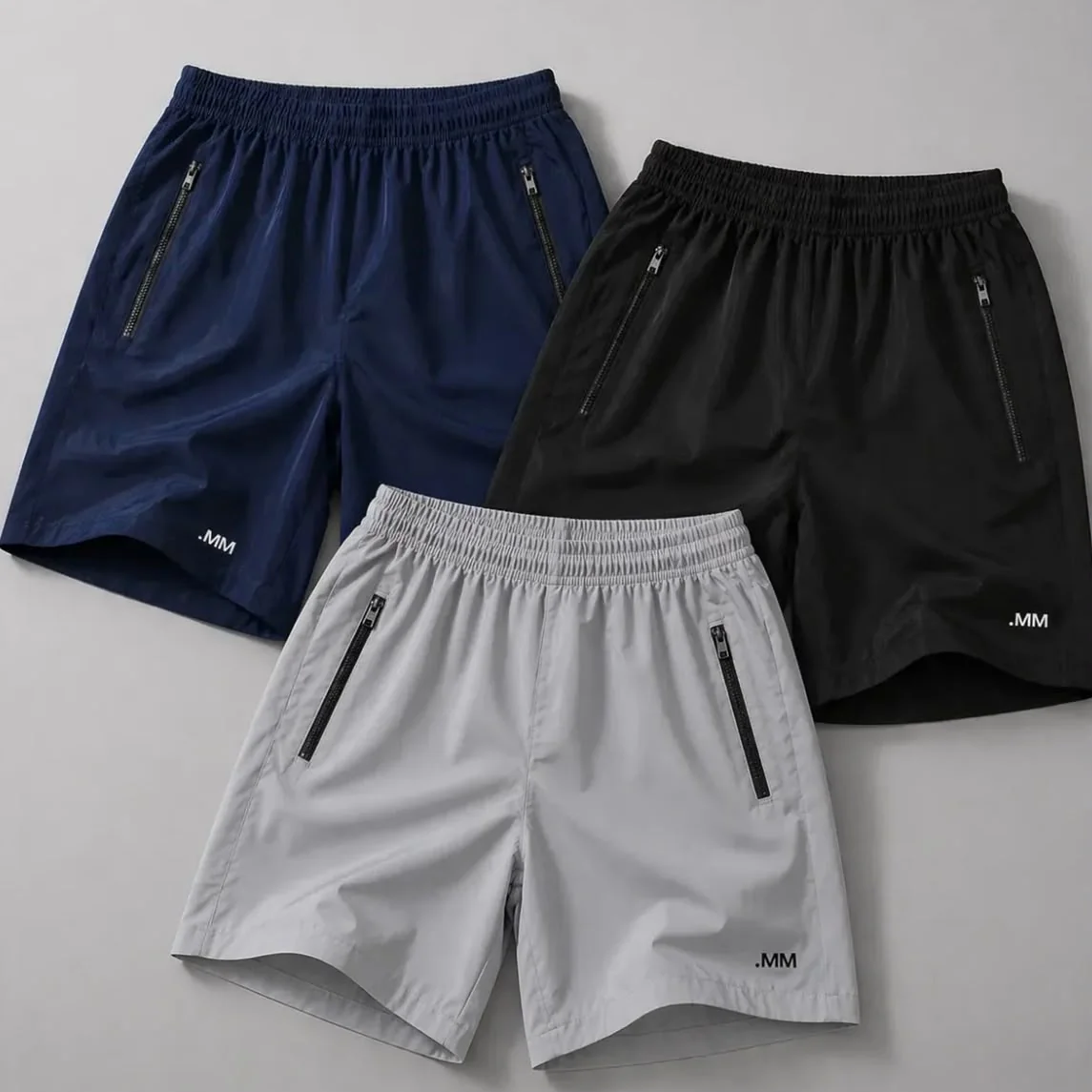 Kit 3 Bermuda Masculina Tactel com Ziper