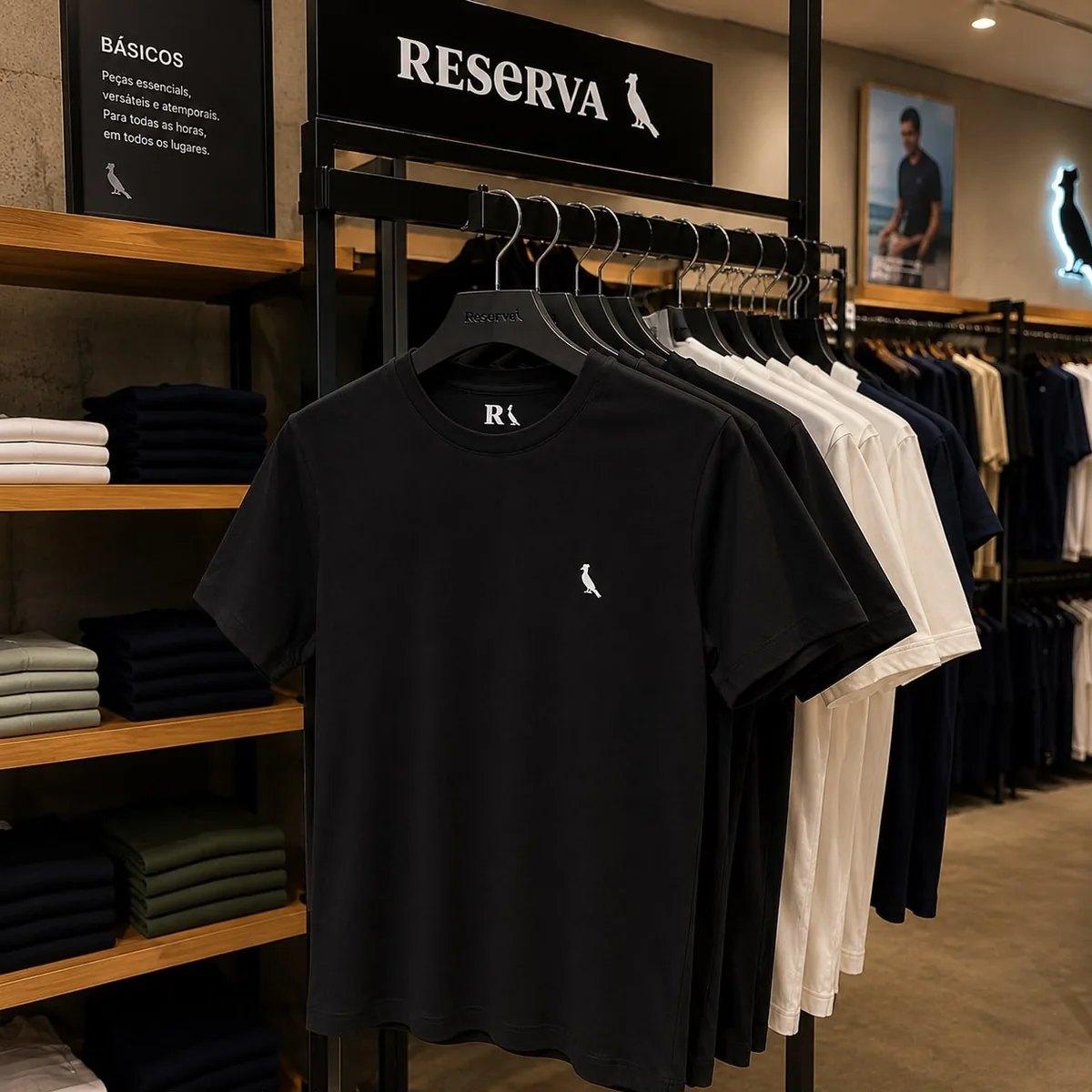Kit 2 Camisetas Regular Essence Reserva (3 cores)