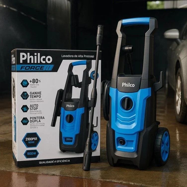 Lavadora De Alta Pressão Philco, 1.8 Kw E 2100 Psi 127v 60 Hz