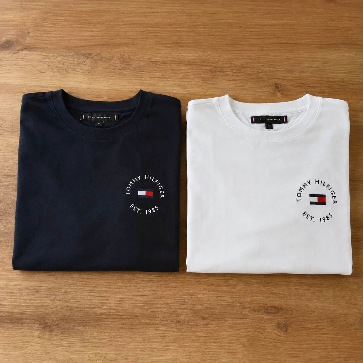 Kit Tommy Hilfiger Camisetas Azul Marinho/branco - Original