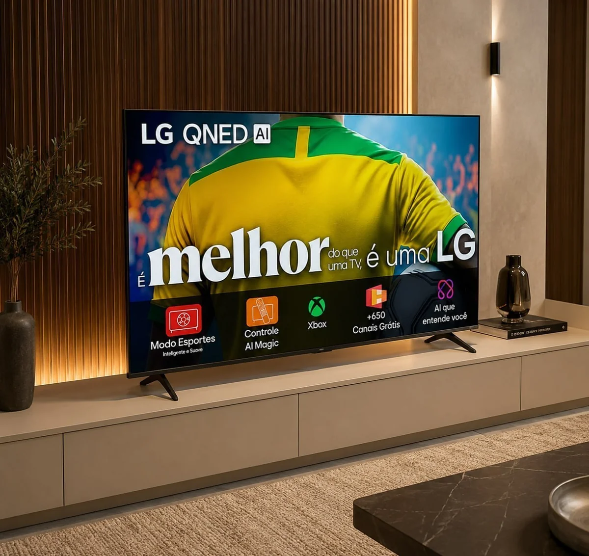 Smart Tv 4k 50" LG Qned73 Ai 7 Gen8 4k Ai Magic Webos 25