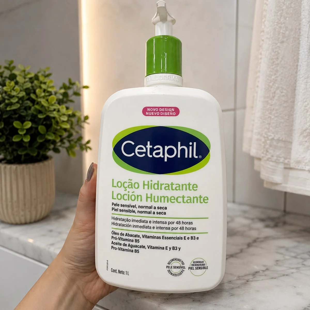 Loção Hidratante Cetaphil Para Pele Normal A Seca 1 Litro