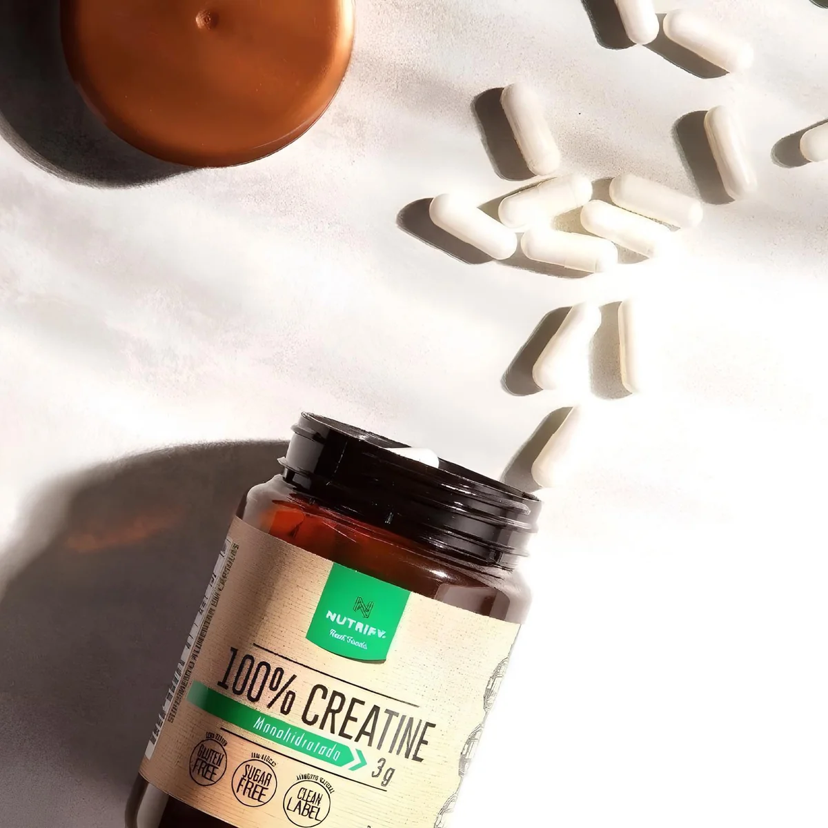 Creatina 100% Monohidratada 120 Cápsulas Nutrify