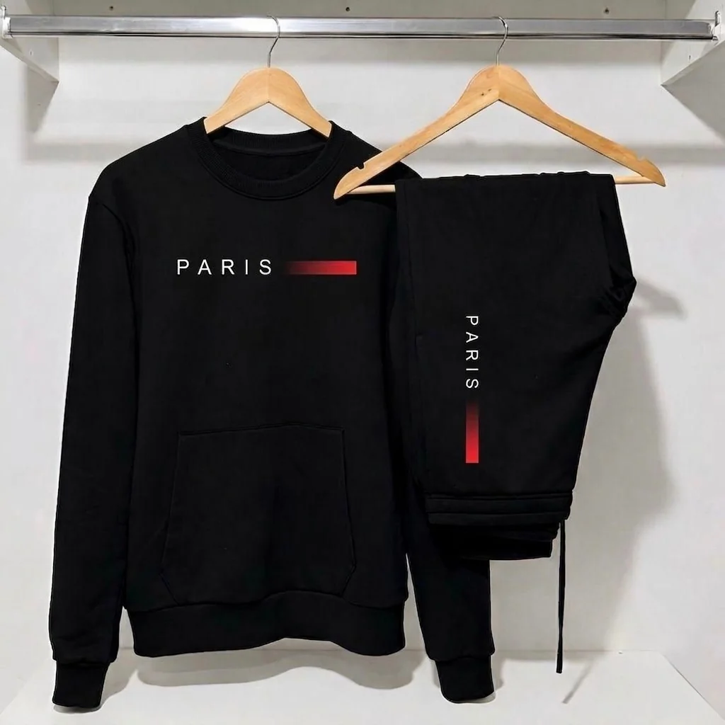 Conjunto Moletom Paris Blusa Careca + Calça