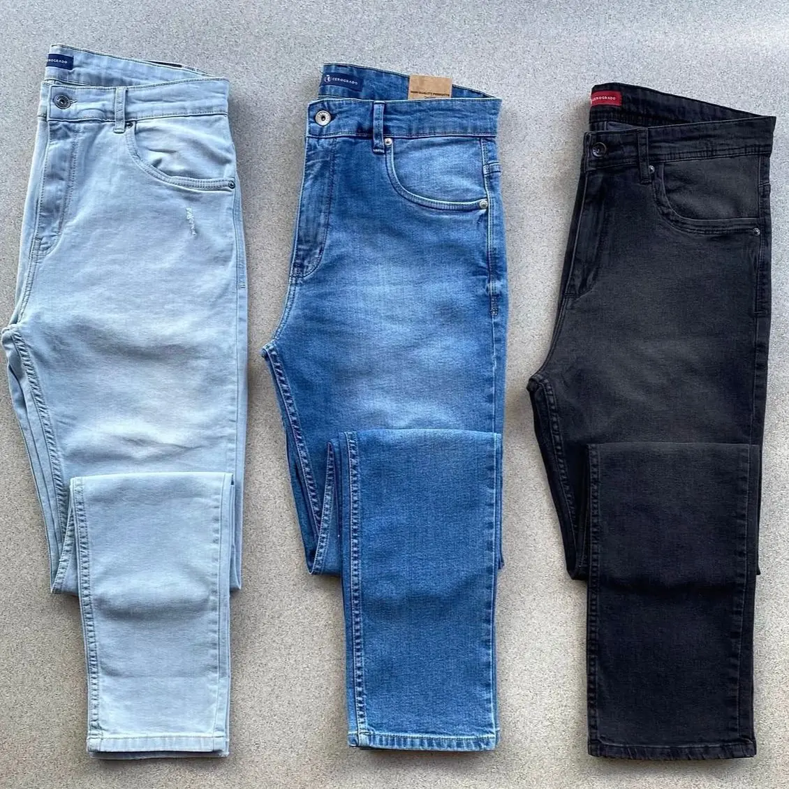 Kit Com 3 Calças Jeans Tradicional