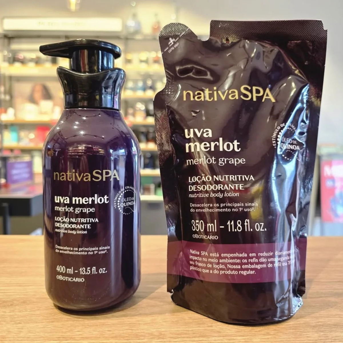 SELEÇÃO DE COMBO O BOTICÁRIO  Loção Corporal 400ml  Refil 350