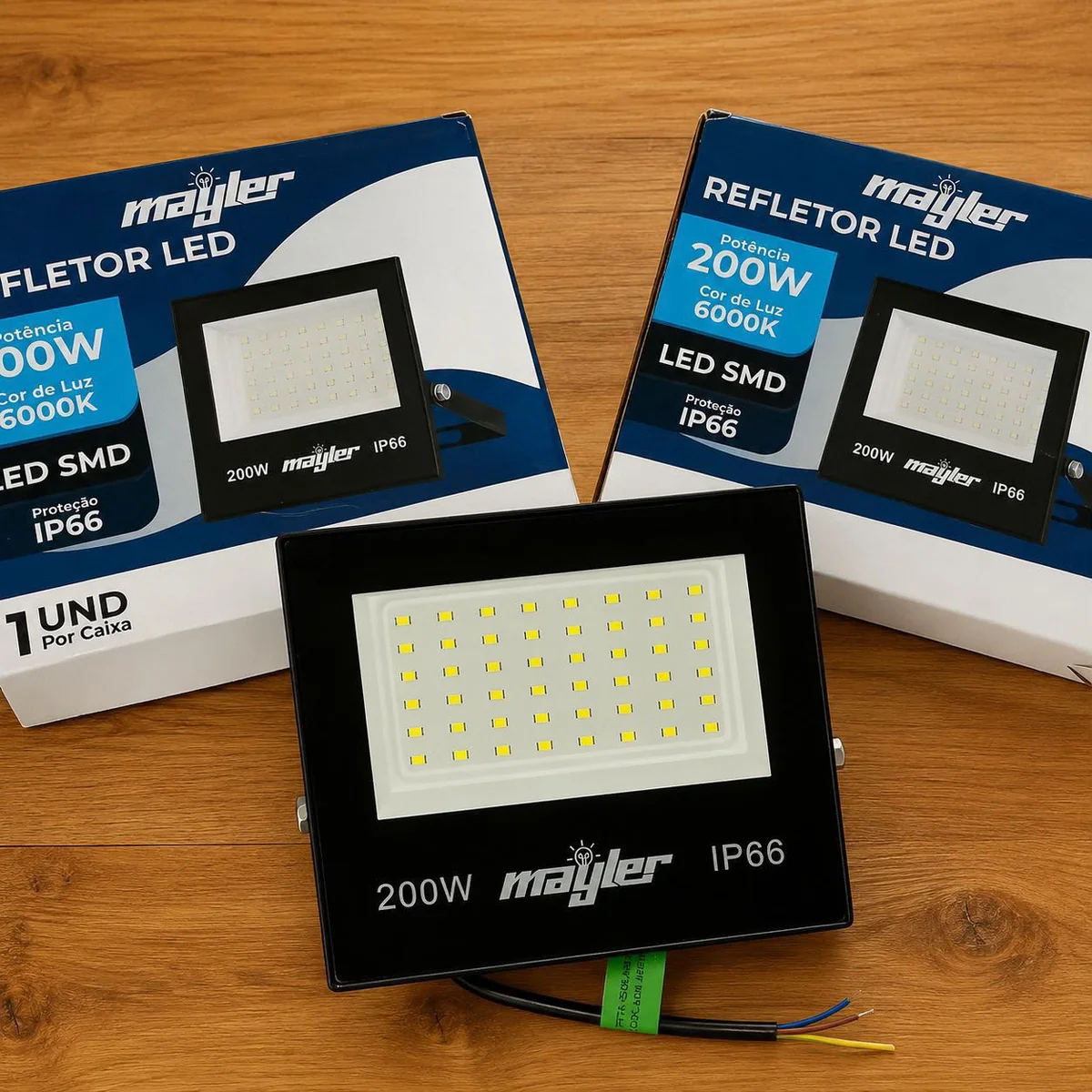 Kit 2 Refletor Led Holofote 200w Ip66 127/220v