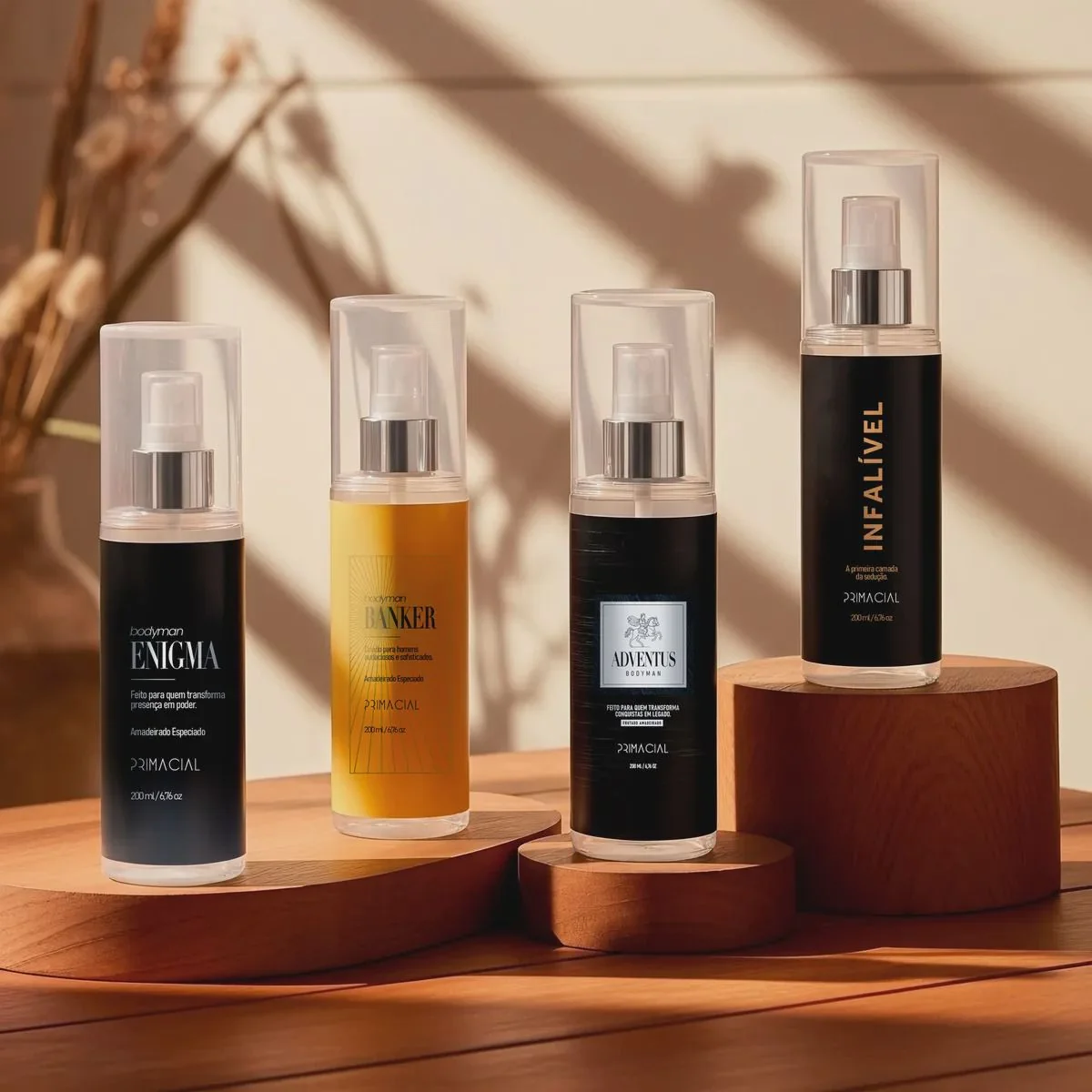 Kit Body Splash Masculino • Infalivel 200ml • ⁠Enigma 200ml • ⁠Banker 200ml • ⁠Adventus 200ml