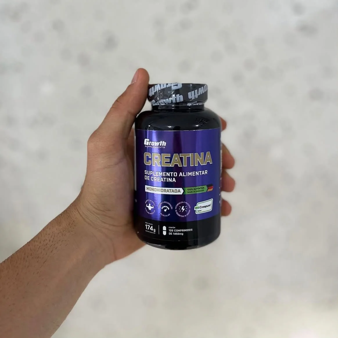 Creatina Creapure® 120 Comprimidos Growth Supplements