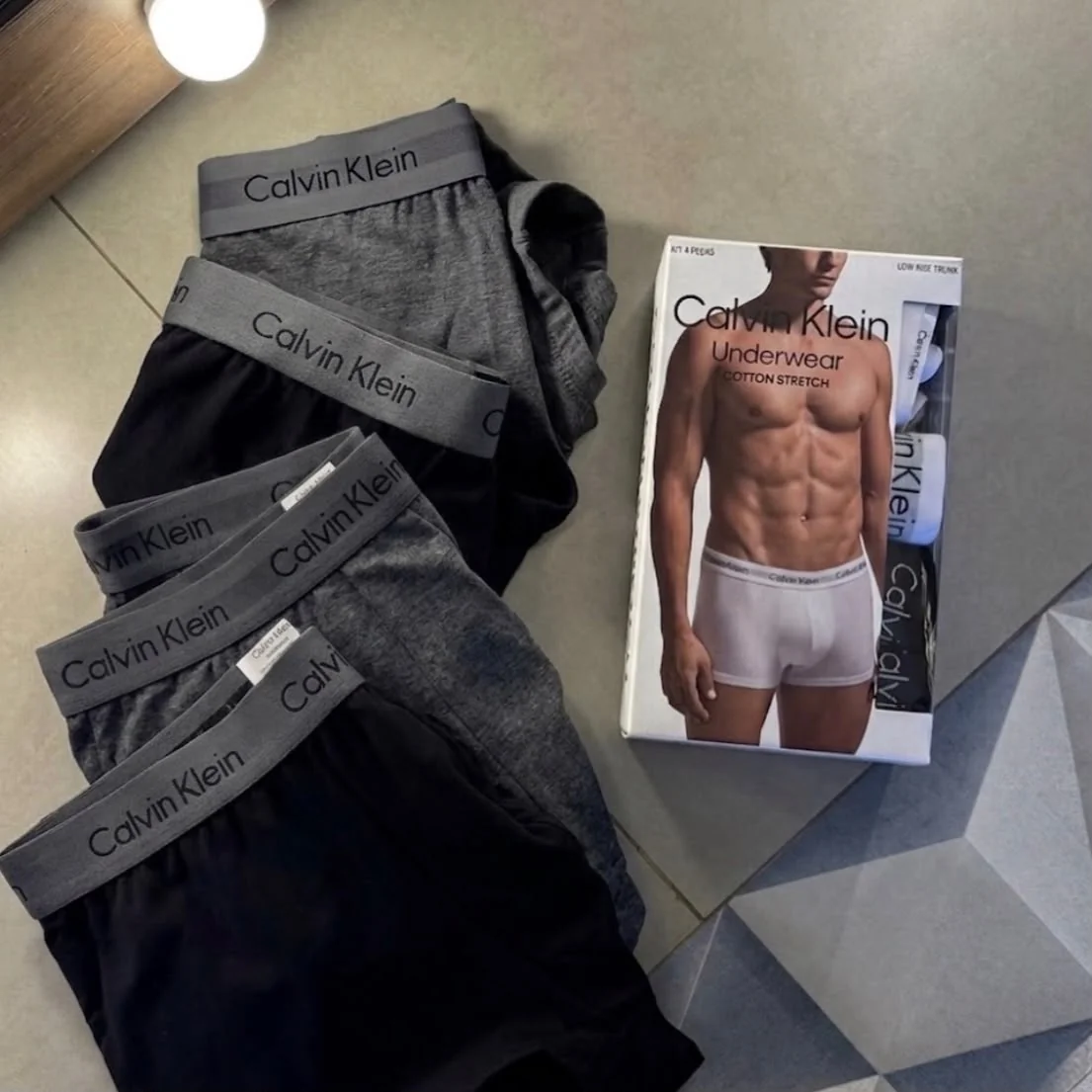 Kit 4 Cuecas Boxer Cotton Calvin Klein