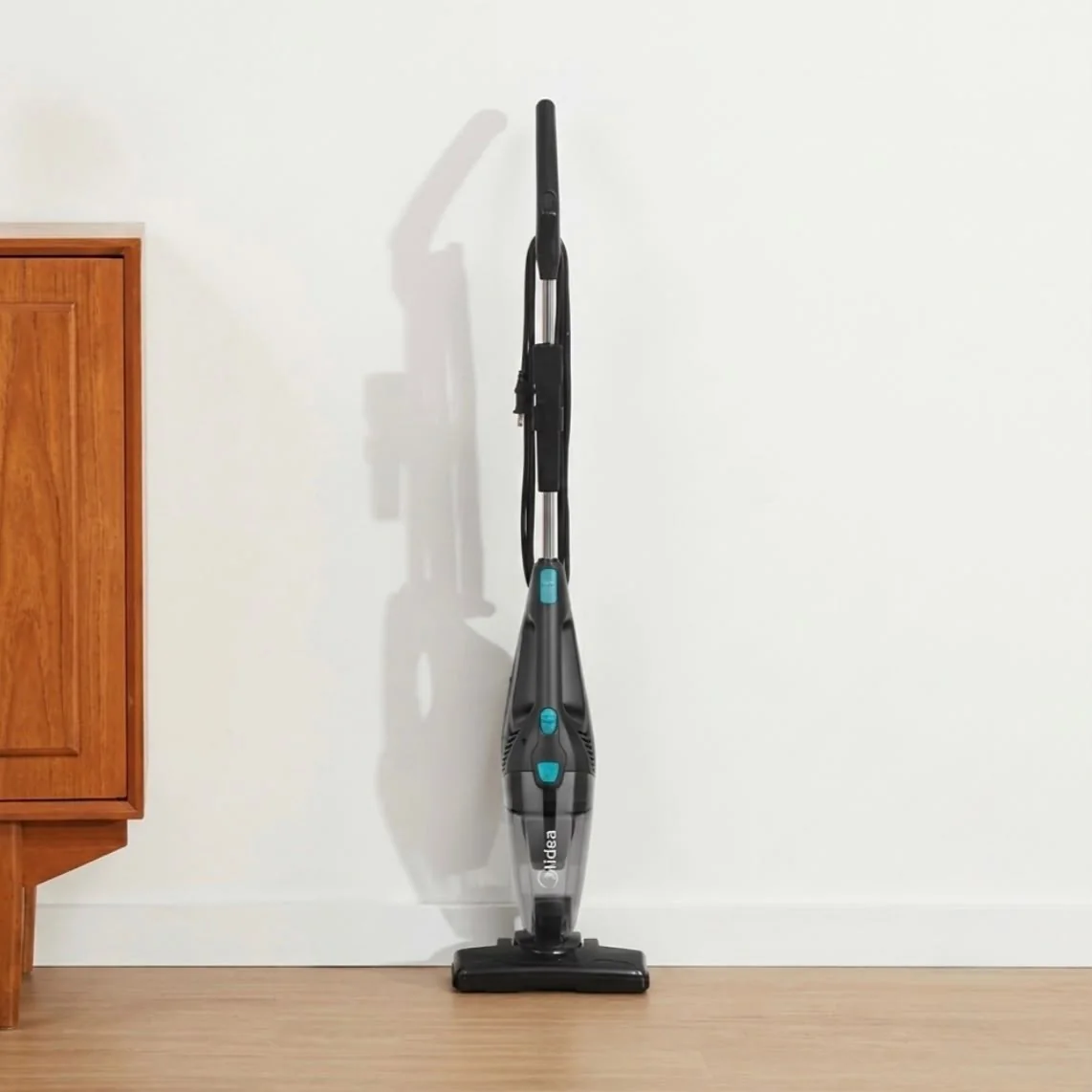 Aspirador De Pó Vertical 2 Em 1 Preto E Azul Midea 127v