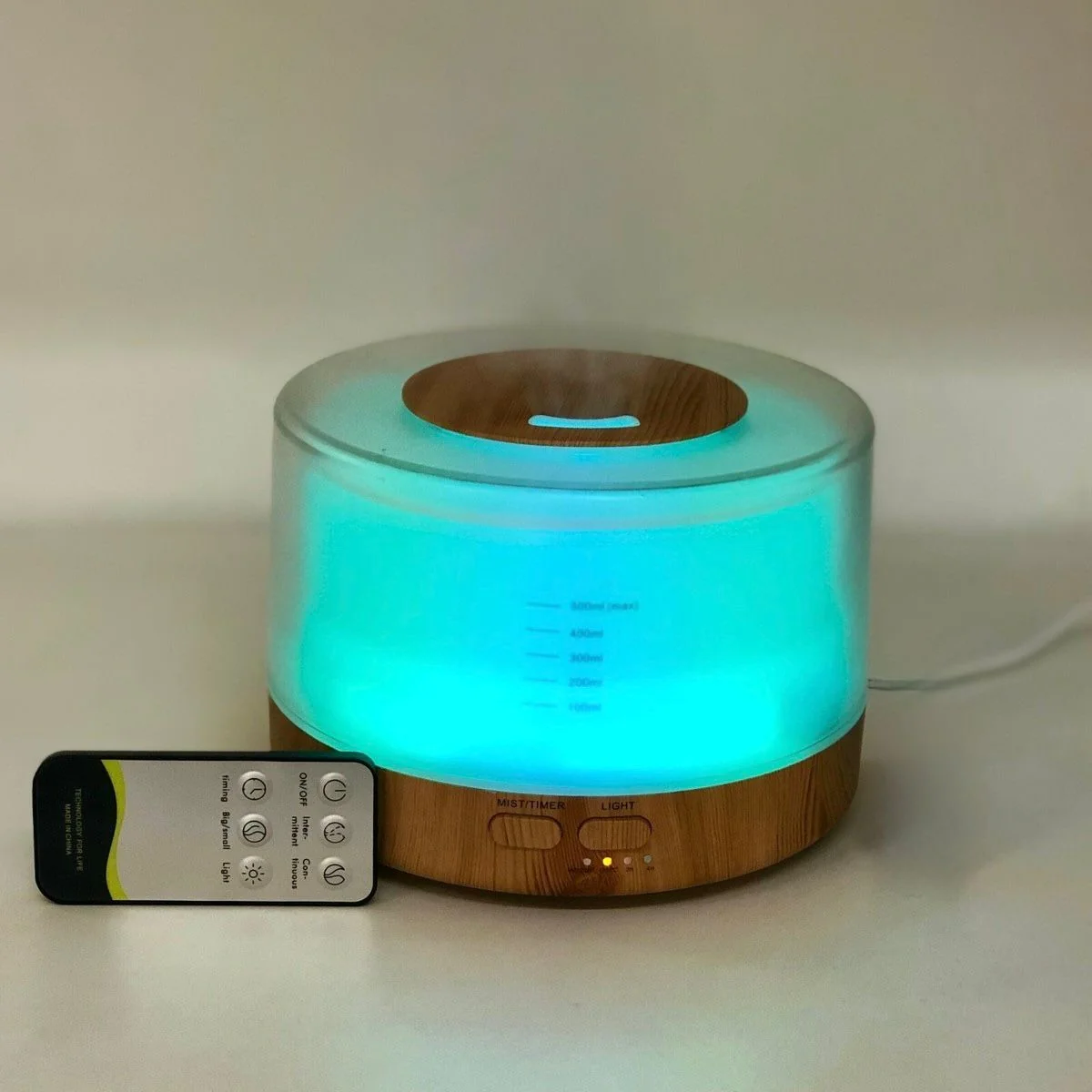 Umidificador Purificador De Ar Aromatizador Elétrico 500ml