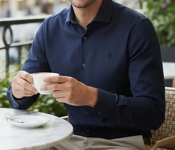 Camisa Masculina Slim Fit Polo Wear (3 cores)