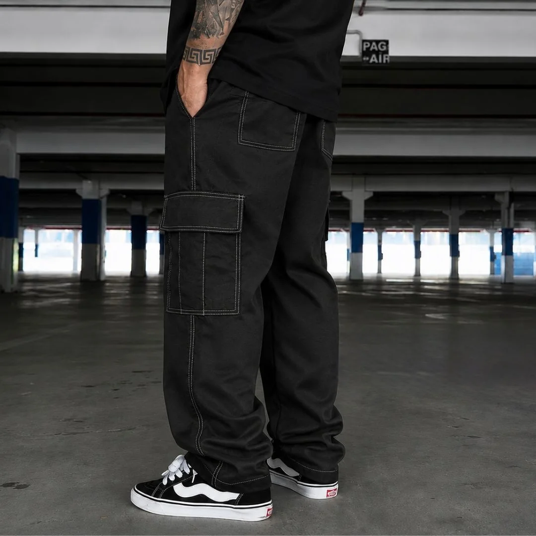 Calça Cargo Sarja