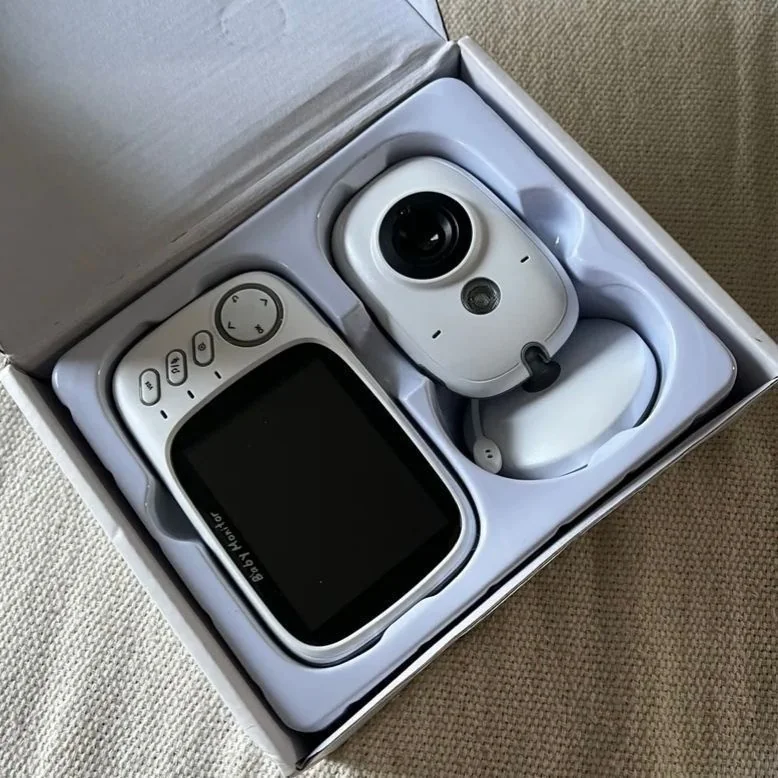 Baba Eletrônica Baby Monitor Visão Noturna Dual Audio Cor Branco G.eye