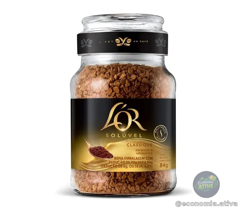 L'OR Café Classique Solúvel Pote De Vidro 84G