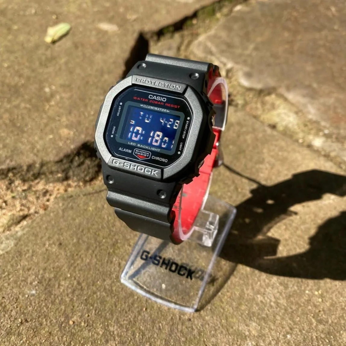 Relógio Casio G-shock Masculino Digital Vermelho Preto