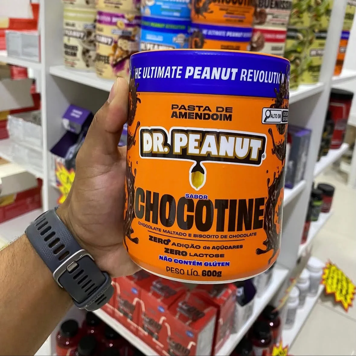 Pasta De Amendoim Dr. Peanut Gourmet Sabor Chocotine 600g
