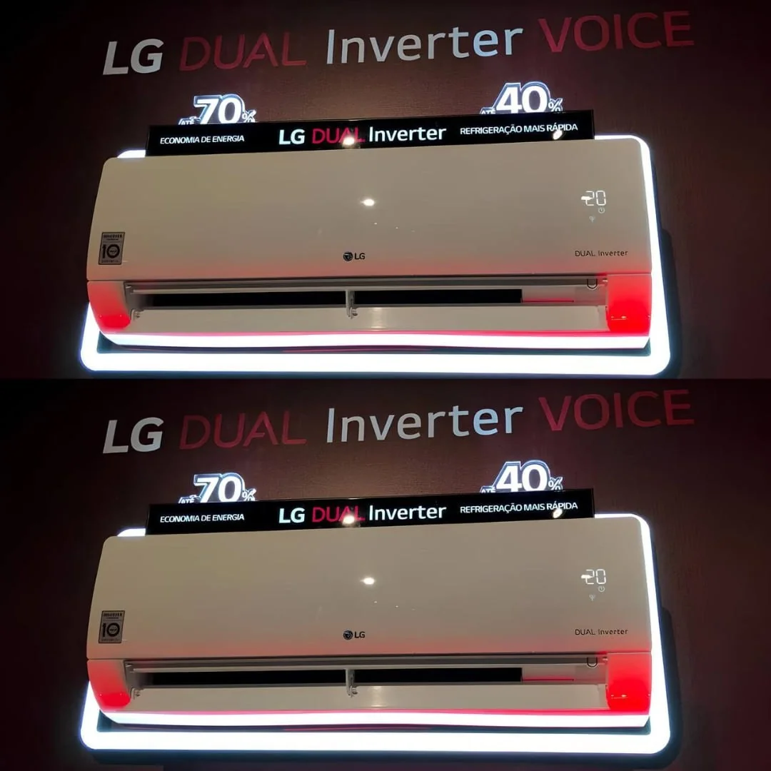 Ar Condicionado LG Ai Smart Inverter Voice 9000 Btus Frio Branco 220v