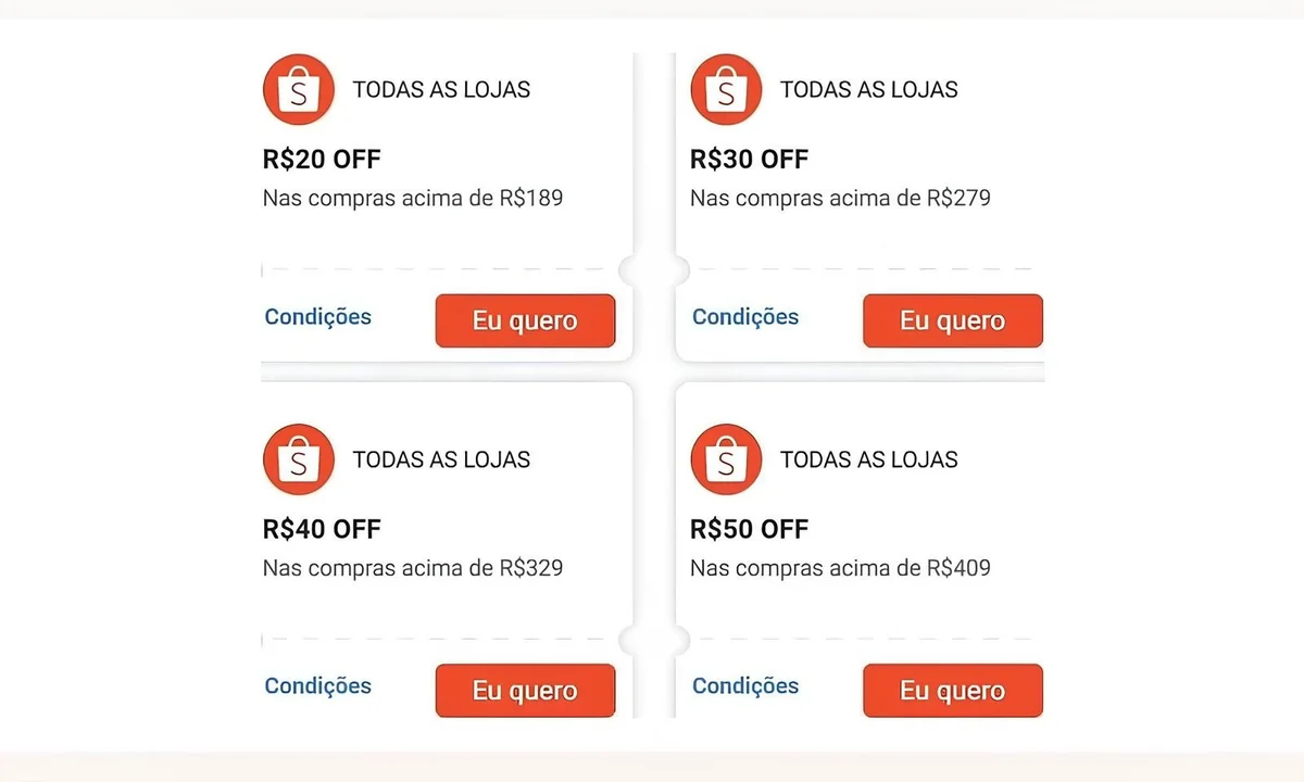 CUPONS SHOPEE RENOVADOS