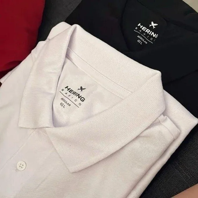 Kit Camisa Polo Hering C/ 2 Peças Masculina