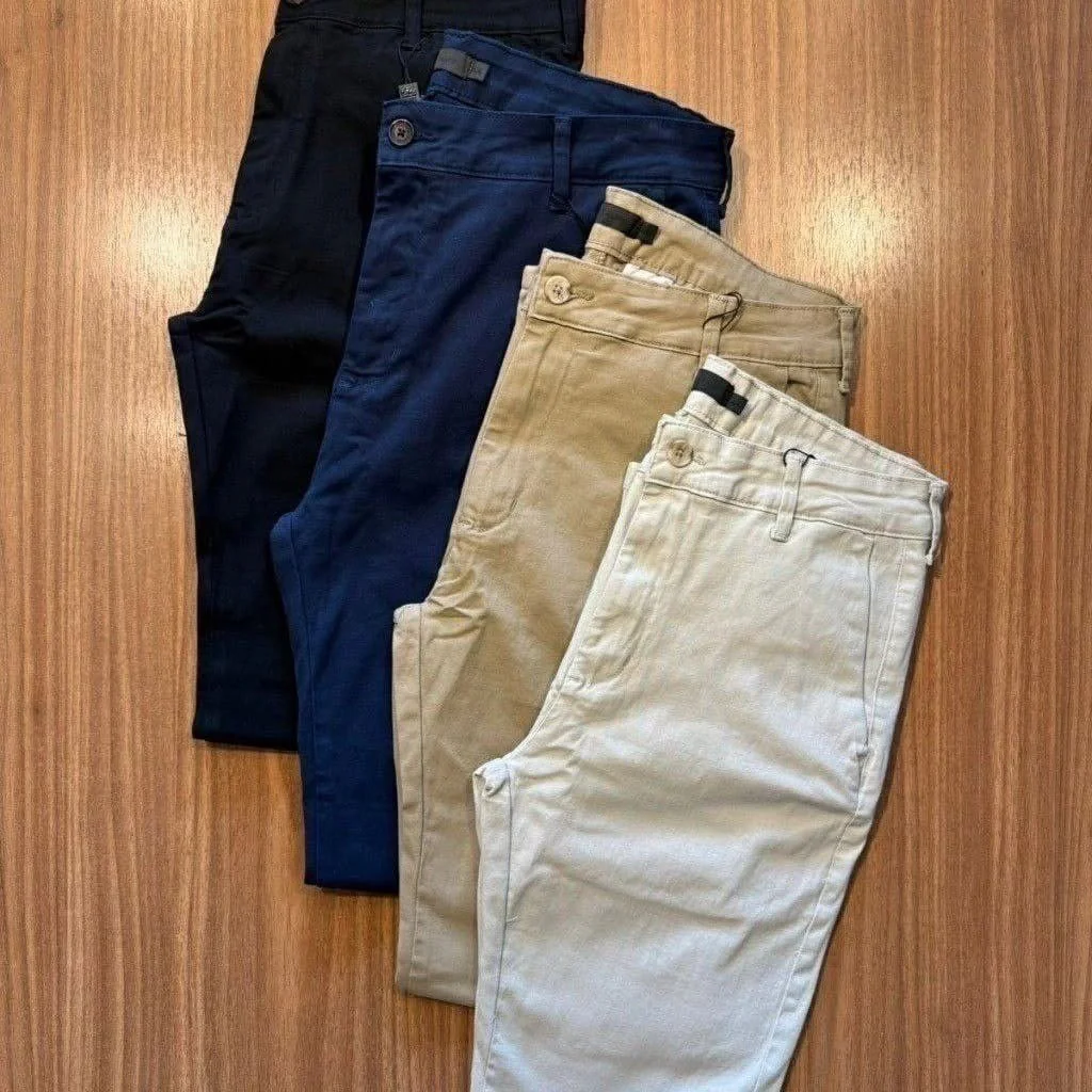 Calça Sarja Masculina Alfaiataria Bolso