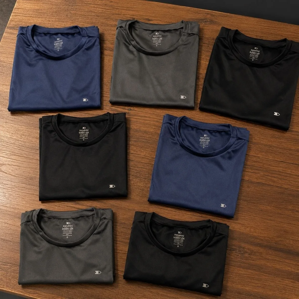 Kit com 8 Camisas Sandrini Dry- Fit