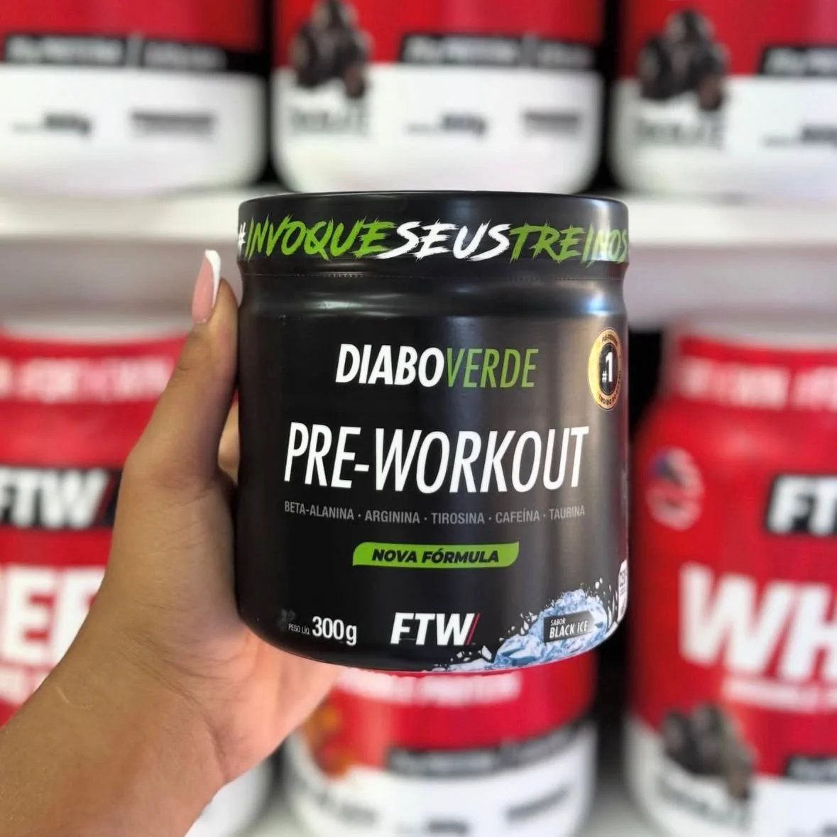Pré Treino Pre Workout Diabo Verde Pote 300g