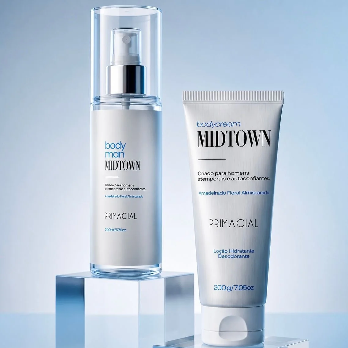 Kit Body Splash Midtown + Hidratante Desodorante Masculino