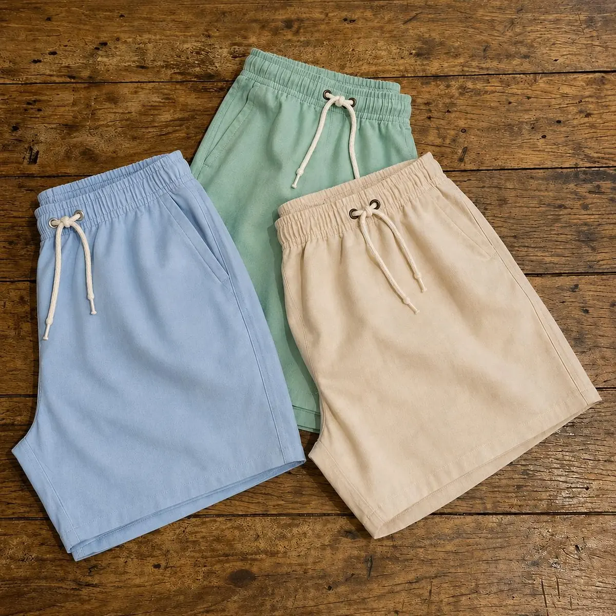Kit 3 Shorts Linho Verão