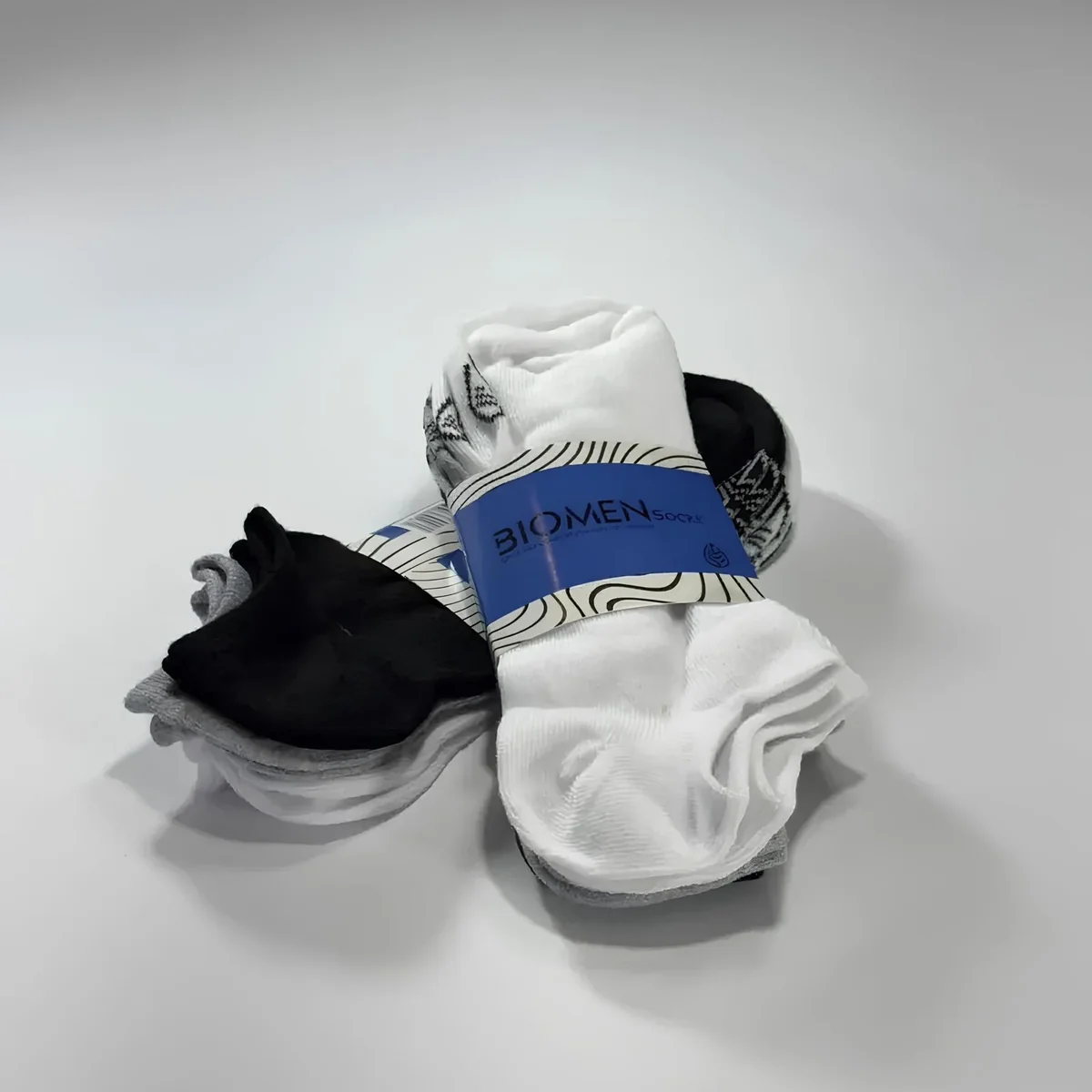 Kit 12 Pares Meia Soquete Unissex Masculina Feminina Preto Branco Cinza
