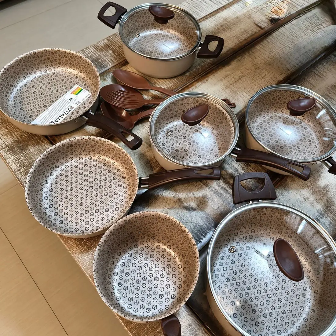 Conjunto Panelas Antiaderente 10 Peças Teflon