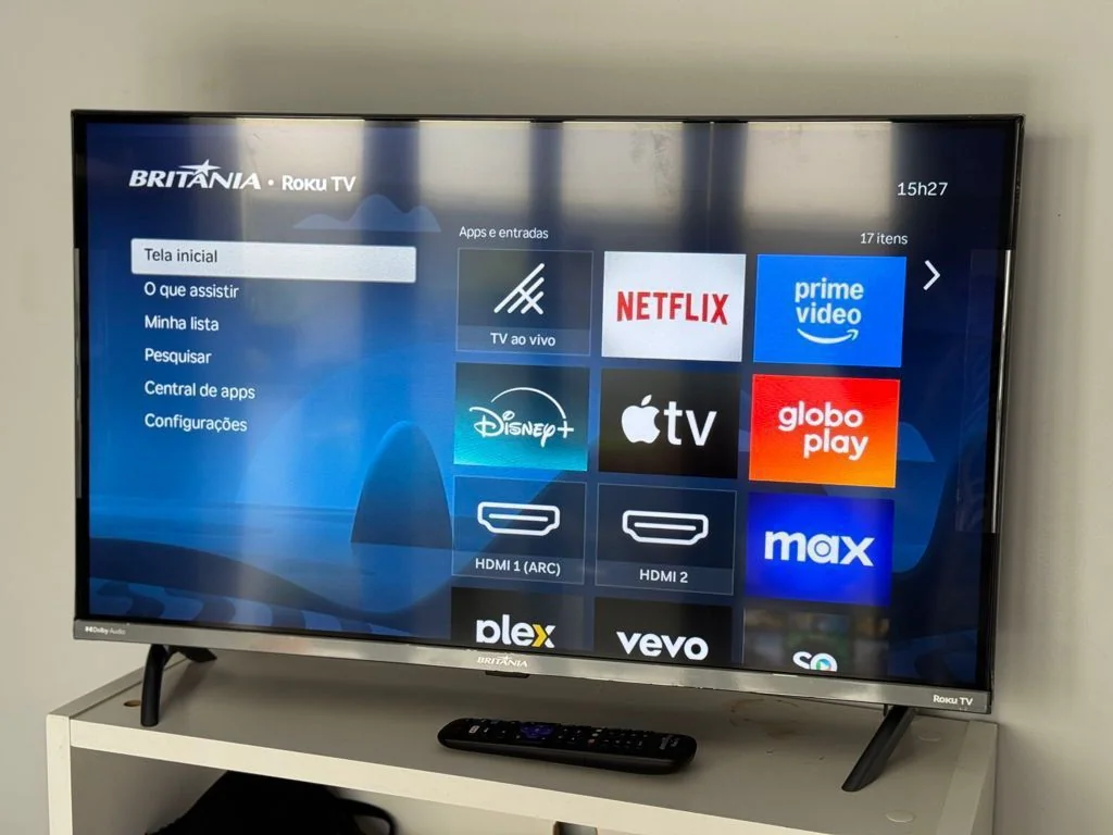 Smart Tv 43” Britânia Roku Tv Led Dolby Audio