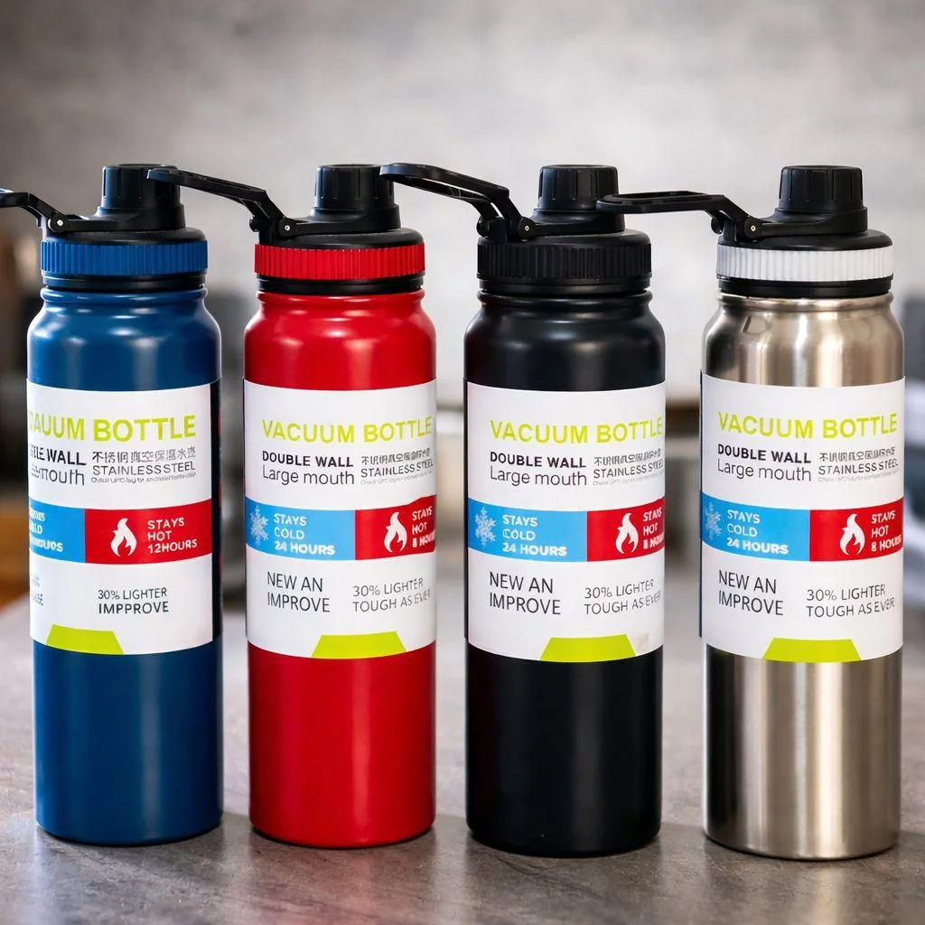 Garrafa Térmica Água Squeeze Alça Inox (9 cores)