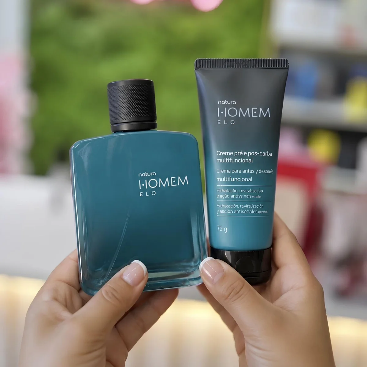 Kit Natura Homem Elo • Perfume Homem Elo 100ml • ⁠Barba Multiuso Homem Elo 75ml