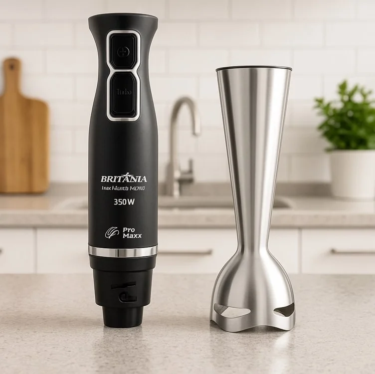 Mixer Britânia Inox Maxx Bmx355p 350w Preto 127v