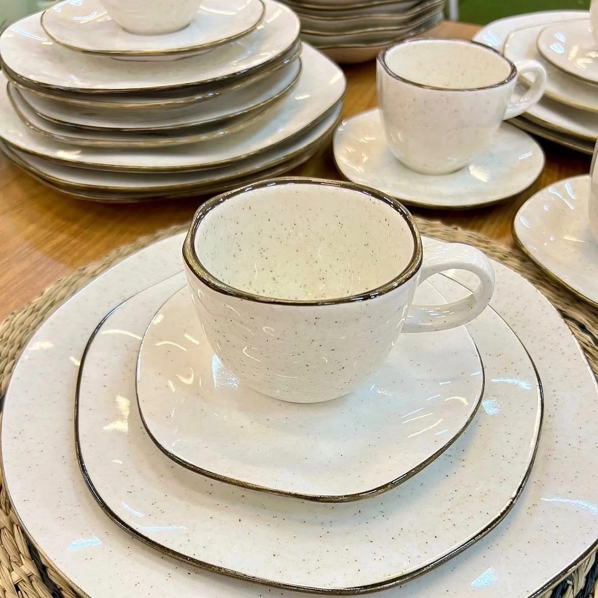 Aparelho De Jantar E Chá Ryo Maresia 20 Peças Oxford